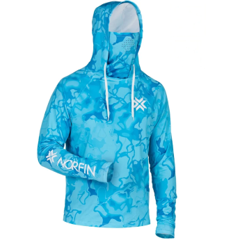 Джемпер NORFIN SUN PRO WAVES HOODIE BLUE р.S